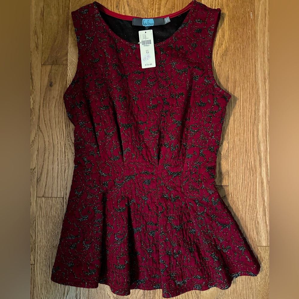 Anthropologie peplum top, size XS